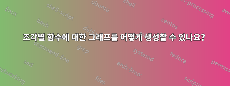 조각별 함수에 대한 그래프를 어떻게 생성할 수 있나요?