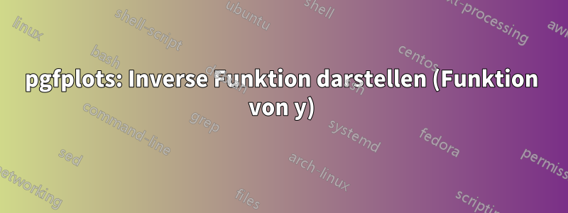 pgfplots: Inverse Funktion darstellen (Funktion von y)