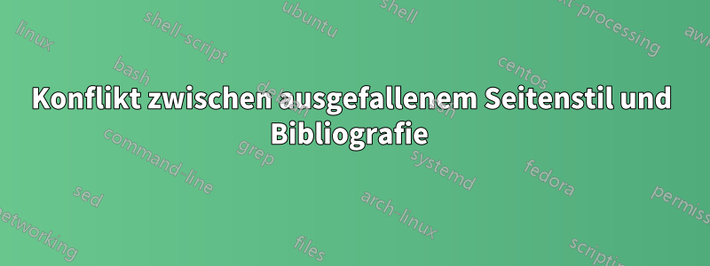 Konflikt zwischen ausgefallenem Seitenstil und Bibliografie 