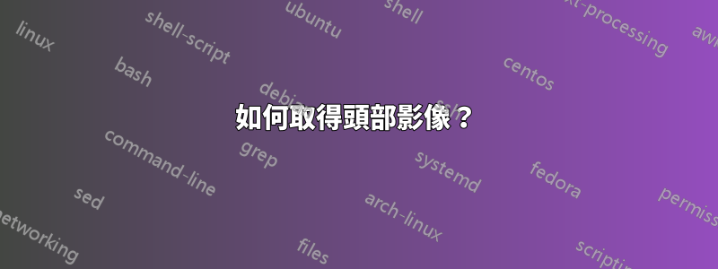 如何取得頭部影像？