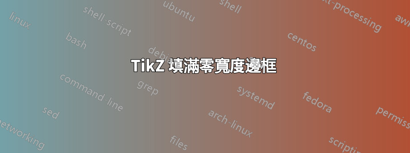 TikZ 填滿零寬度邊框