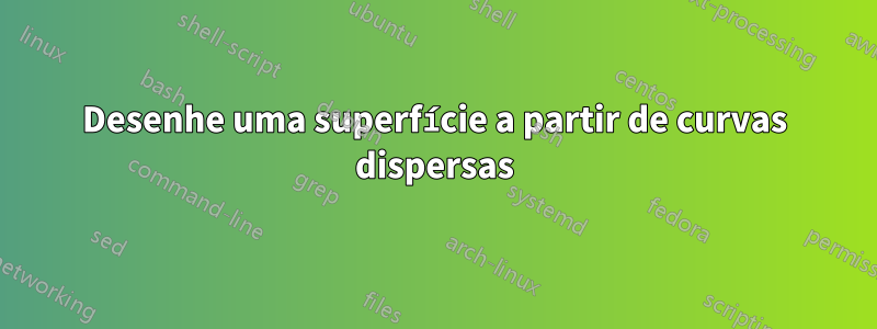 Desenhe uma superfície a partir de curvas dispersas