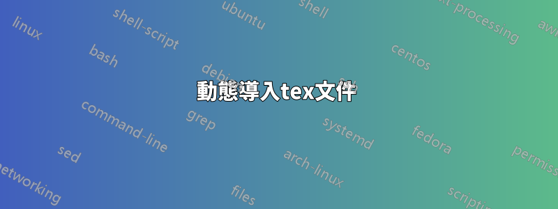 動態導入tex文件