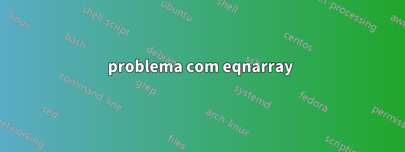 problema com eqnarray