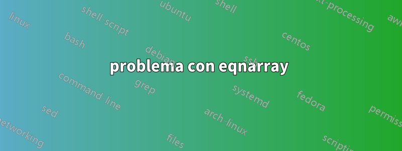 problema con eqnarray