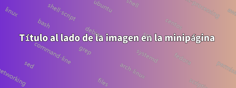 Título al lado de la imagen en la minipágina