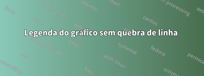 Legenda do gráfico sem quebra de linha