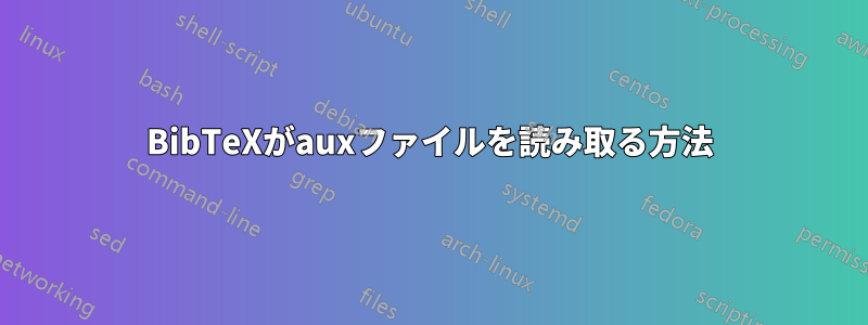 BibTeXがauxファイルを読み取る方法