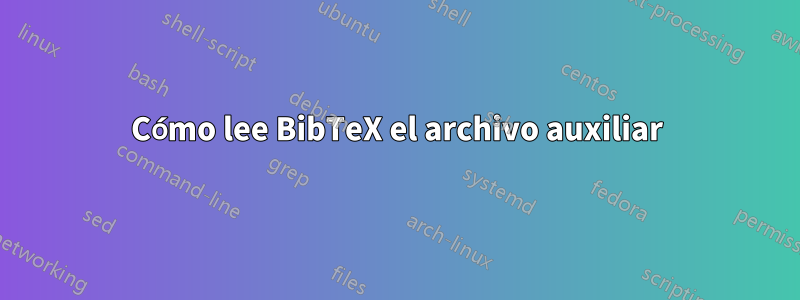 Cómo lee BibTeX el archivo auxiliar