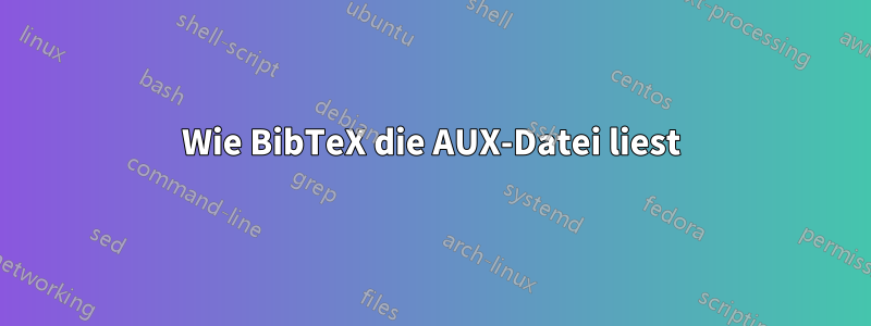 Wie BibTeX die AUX-Datei liest