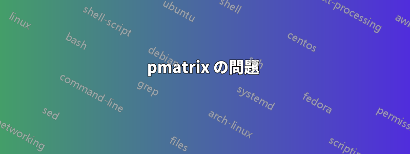 pmatrix の問題