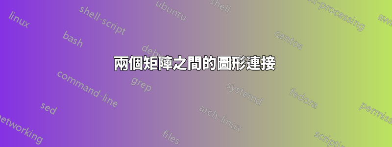 兩個矩陣之間的圖形連接