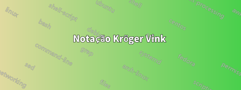 Notação Kröger Vink