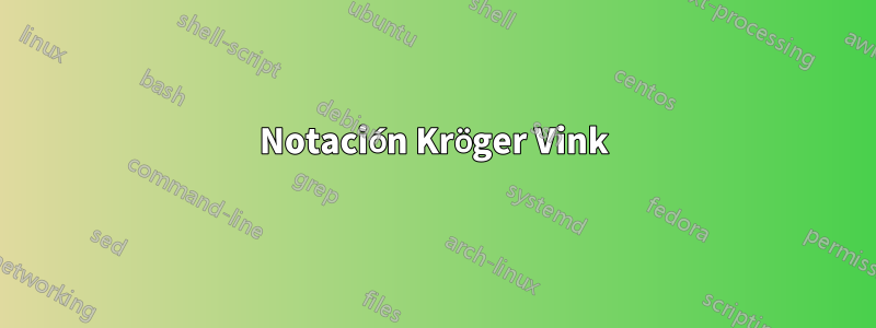 Notación Kröger Vink