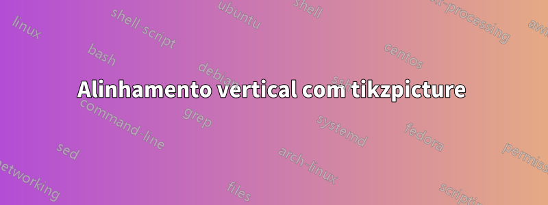 Alinhamento vertical com tikzpicture