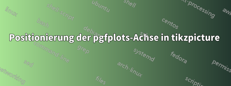 Positionierung der pgfplots-Achse in tikzpicture