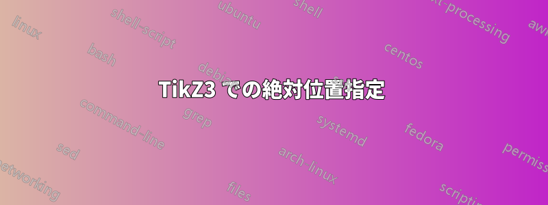 TikZ3 での絶対位置指定