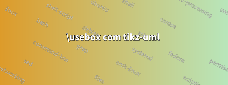 \usebox com tikz-uml