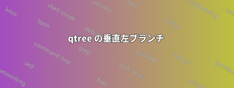 qtree の垂直左ブランチ