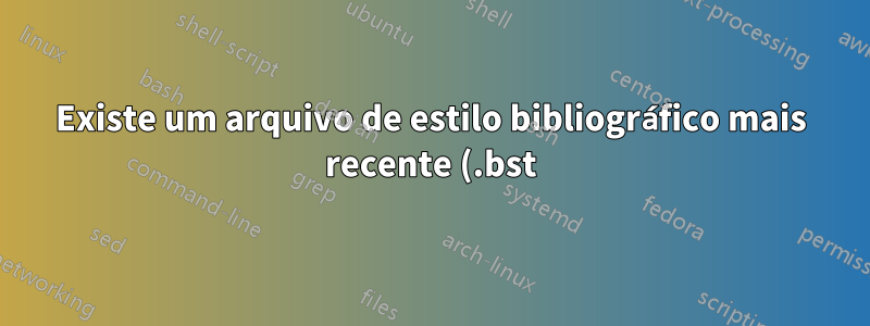 Existe um arquivo de estilo bibliográfico mais recente (.bst) para PNAS?
