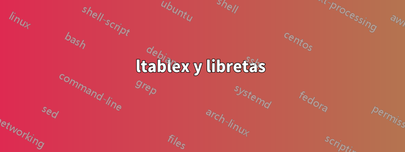 ltablex y libretas