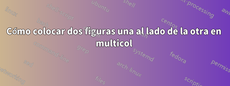 Cómo colocar dos figuras una al lado de la otra en multicol