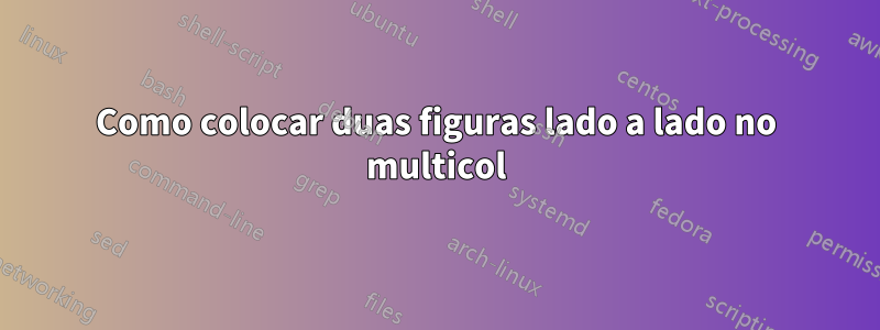 Como colocar duas figuras lado a lado no multicol