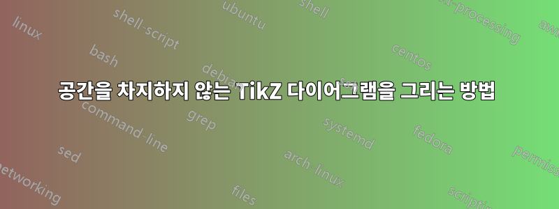 공간을 차지하지 않는 TikZ 다이어그램을 그리는 방법