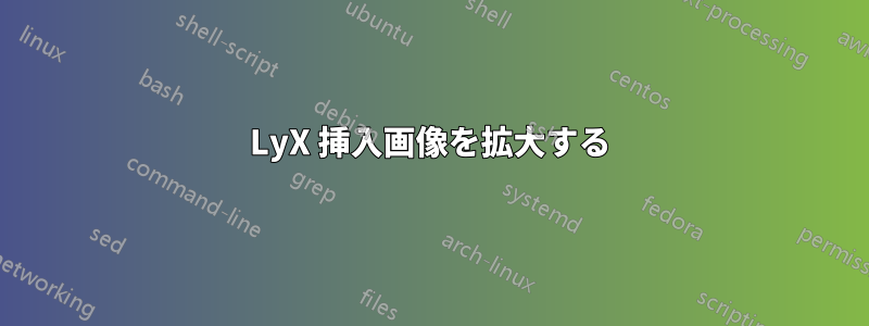 LyX 挿入画像を拡大する