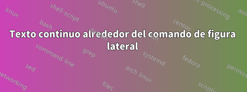 Texto continuo alrededor del comando de figura lateral