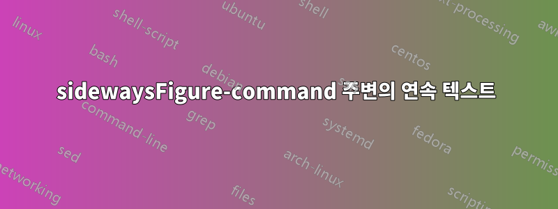 sidewaysFigure-command 주변의 연속 텍스트