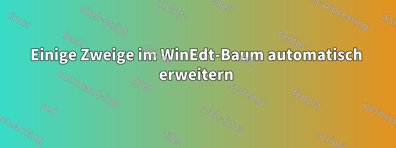 Einige Zweige im WinEdt-Baum automatisch erweitern