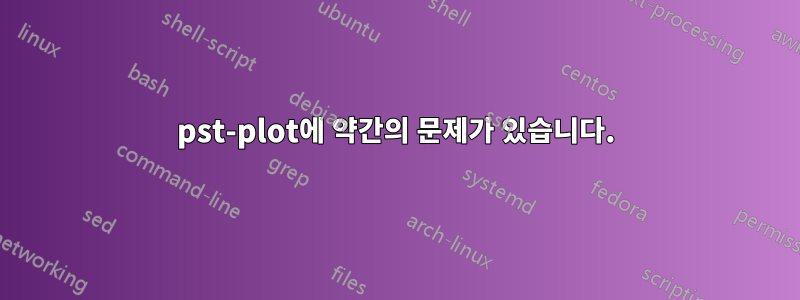 pst-plot에 약간의 문제가 있습니다.