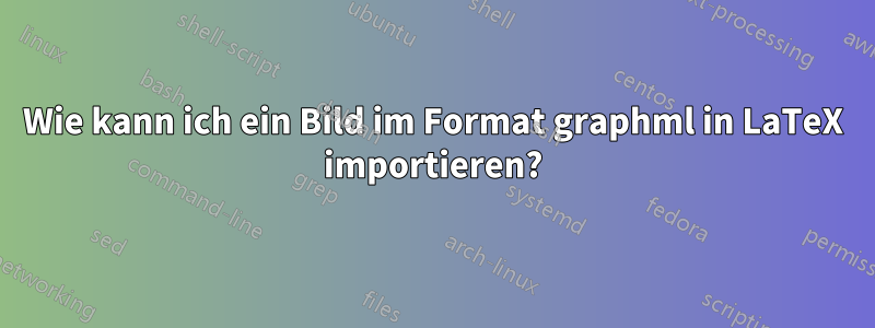 Wie kann ich ein Bild im Format graphml in LaTeX importieren?