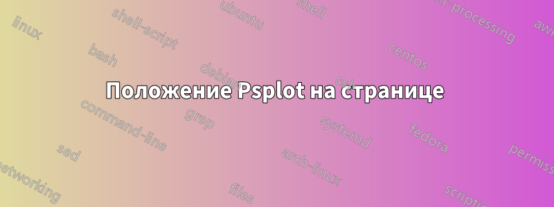 Положение Psplot на странице