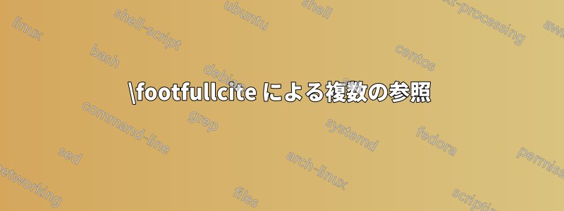 \footfullcite による複数の参照