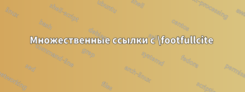 Множественные ссылки с \footfullcite