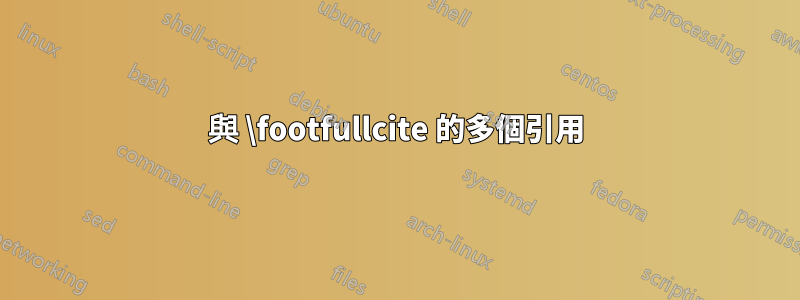 與 \footfullcite 的多個引用