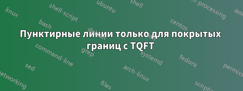 Пунктирные линии только для покрытых границ с TQFT