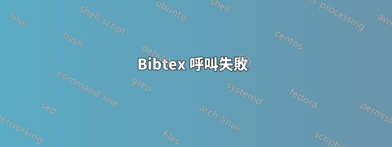 Bibtex 呼叫失敗 