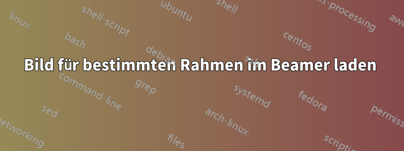 Bild für bestimmten Rahmen im Beamer laden