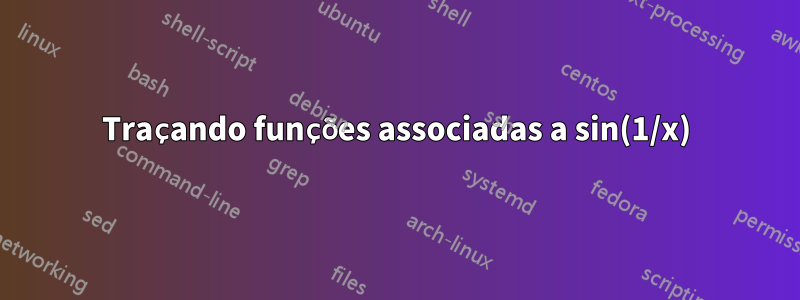 Traçando funções associadas a sin(1/x)