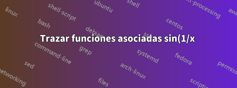 Trazar funciones asociadas sin(1/x)