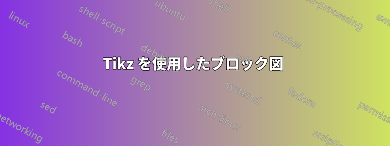 Tikz を使用したブロック図