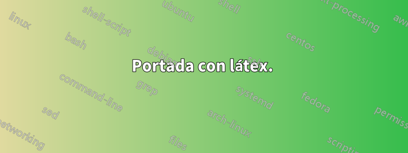 Portada con látex.