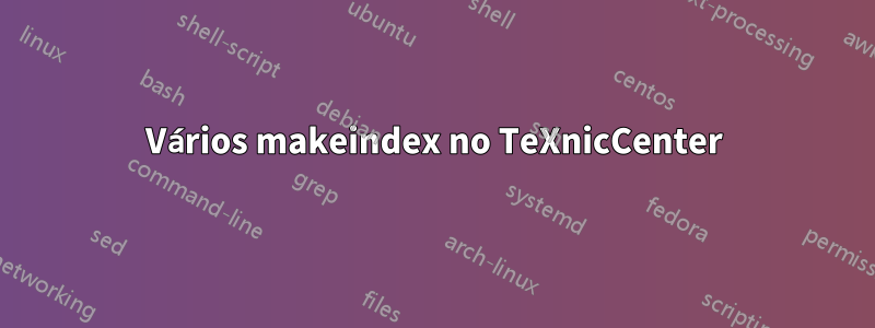Vários makeindex no TeXnicCenter