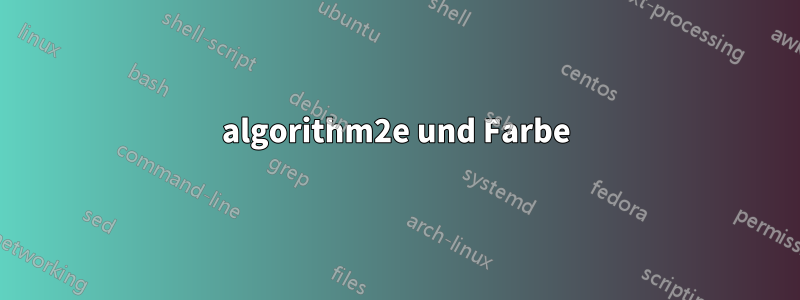 algorithm2e und Farbe