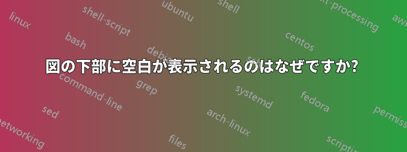 図の下部に空白が表示されるのはなぜですか?