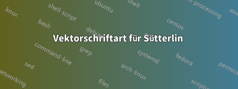 Vektorschriftart für Sütterlin