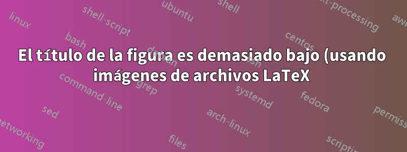 El título de la figura es demasiado bajo (usando imágenes de archivos LaTeX)